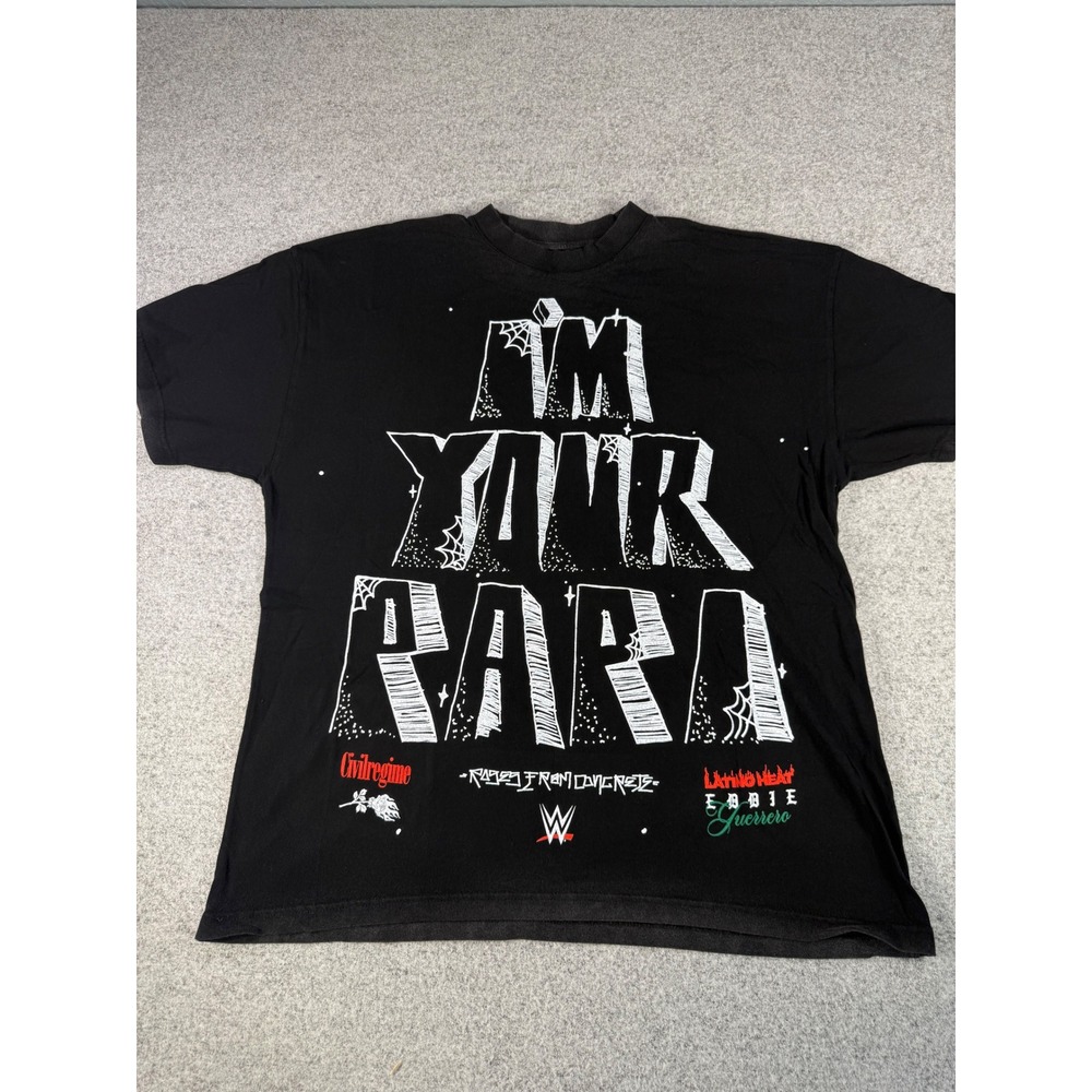 Civil Regime WWE Eddie Guerrero Im Your Papi Latino Heat Black T-Shirt Medium